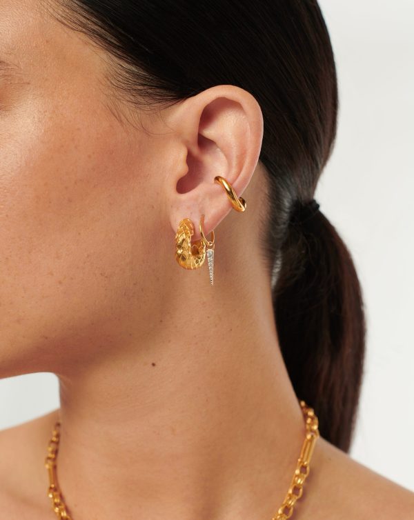 Serpent Chubby Hoop Earrings Fashion