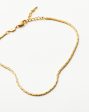 Lucy Williams Cobra Snake Chain Anklet |18ct Gold Plated Discount