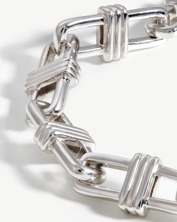 Fused Chunky Ridge Chain Bracelet Discount