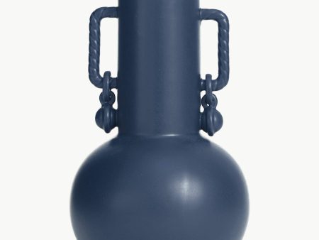 Twisted Sphere Ceramic Vase | Ceramic Deep Blue Online