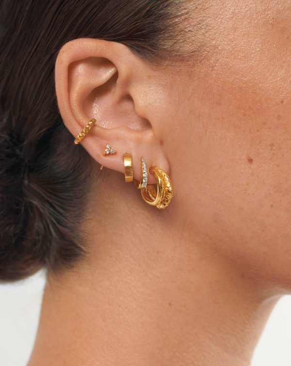 Serpent Double Mini Hoop Earrings Online now