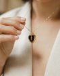 Engravable Heart Locket Necklace | 18ct Gold Plated Online Sale