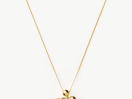 Atom Large Pendant Necklace | 18ct Gold Plated Online Sale