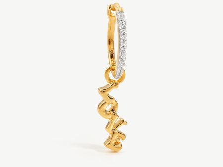 Love Pave Single Hoop Earring Online