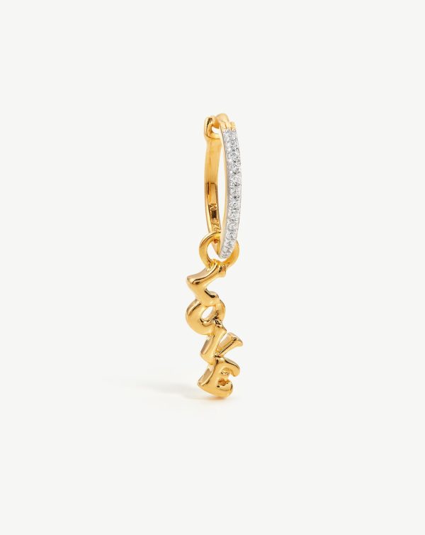 Love Pave Single Hoop Earring Online