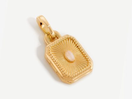 Engravable Square Locket Clip-On Pendant Sale