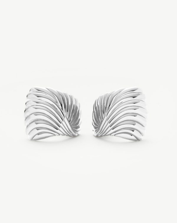 Ripple Oversized Stud Earrings For Discount