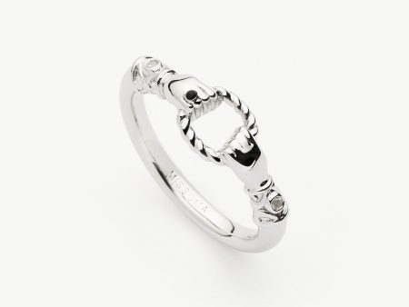 Harris Reed In Good Hands Stacking Ring | Sterling Silver Cubic Zirconia & Black Onyx Online Sale