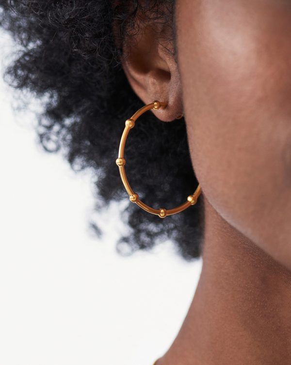 Lucy Williams Orb Hoop Earrings Online Hot Sale