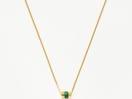 Abacus Beaded Floating Charm Necklace | 18ct Recycled Gold Vermeil on Recycled Sterling Silver Fashion