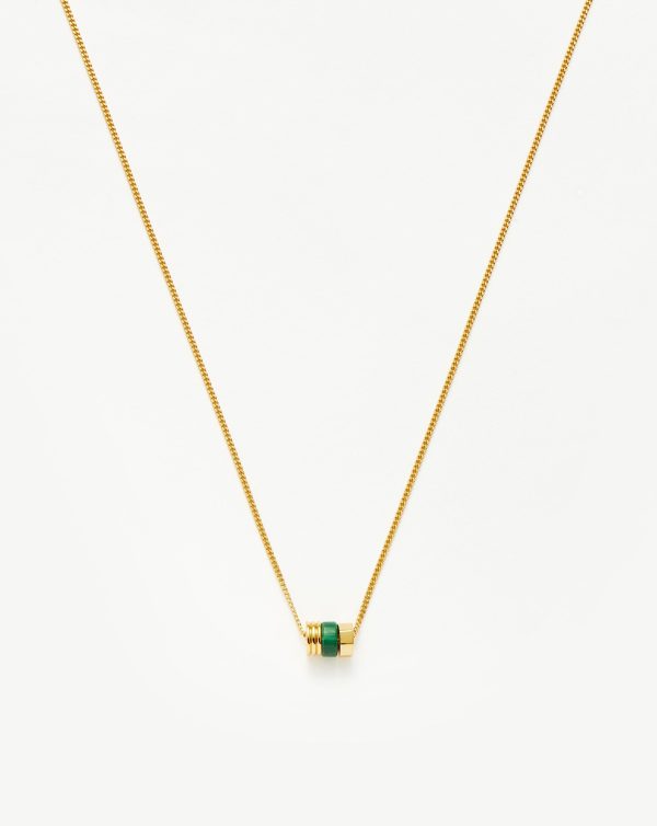 Abacus Beaded Floating Charm Necklace | 18ct Recycled Gold Vermeil on Recycled Sterling Silver Fashion