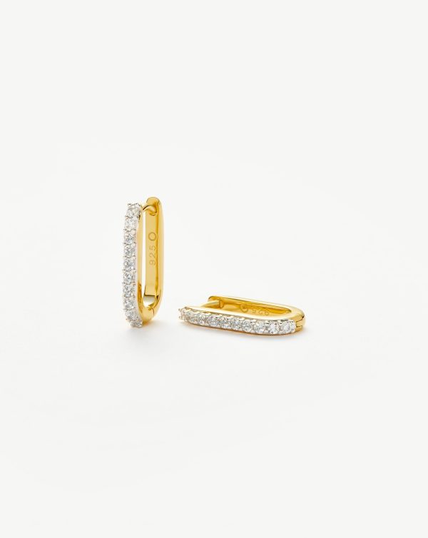 Pave Ovate Small | 18ct Recycled Gold Vermeil on Recycled Sterling Silver Supply