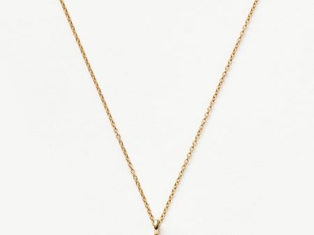 Fine Diamond Initial Mini Pendant Necklace - L | 14ct Solid Yellow Gold Plated Diamond Online