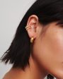 Beaded Stone Double Ear Cuff | 18ct Gold Vermeil Cubic Zirconia Online Hot Sale