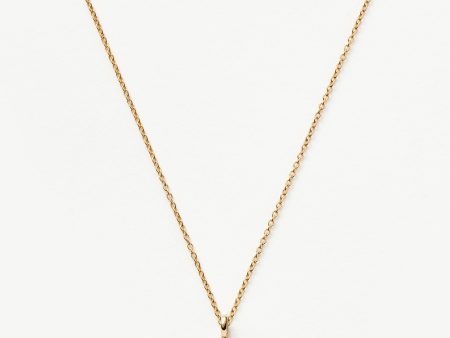 Fine Diamond Initial Mini Pendant Necklace - S | 14ct Solid Yellow Gold Plated Diamond Online now