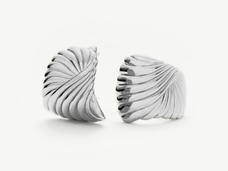 Ripple Oversized Stud Earrings For Discount