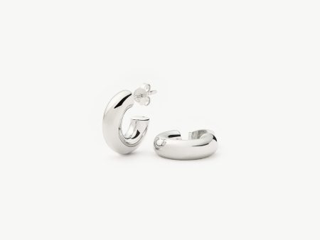 Chubby Mini Hoop Earrings | Sterling Silver Online Hot Sale