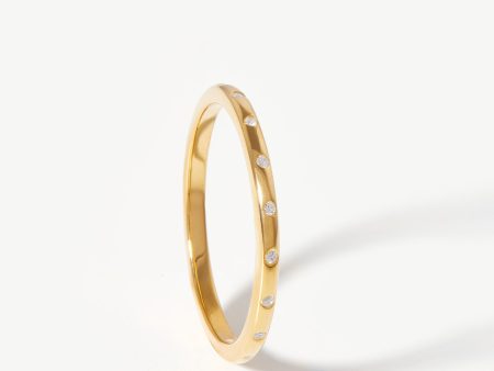 Solar Studded Ring | 18ct Gold Vermeil Cubic Zirconia Online