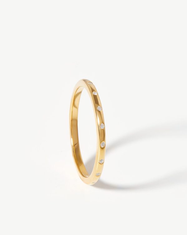 Solar Studded Ring | 18ct Gold Vermeil Cubic Zirconia Online