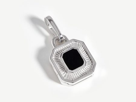 Fused Octagon Clip-On Locket For Sale