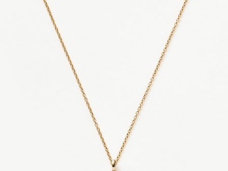 Fine Diamond Initial Mini Pendant Necklace - X | 14ct Solid Yellow Gold Plated Diamond For Sale