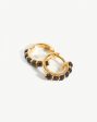 Gemstone Huggies | 18ct Gold Vermeil Black Onyx Online