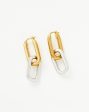 Ovate Double Link Hoop Earrings Supply