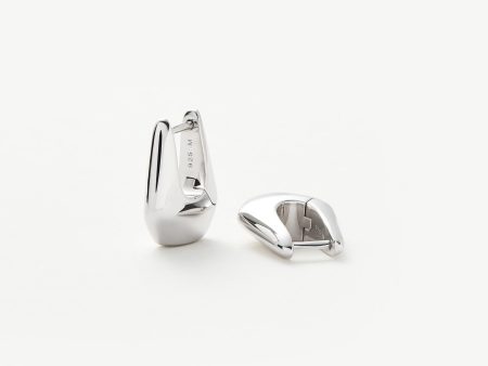 Lucy Williams Arco Small Hoop Earrings  | Sterling Silver For Sale