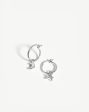 Mini Star Moon Charm Hoop Earrings Fashion