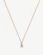 Fine Diamond Initial Mini Pendant Necklace - Z | 14ct Solid Yellow Gold Plated Diamond For Discount