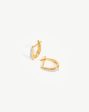 Claw Huggies | 18ct Gold Vermeil Pavé on Sale