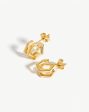 Hex Double Huggies | 18ct Gold Vermeil Hot on Sale