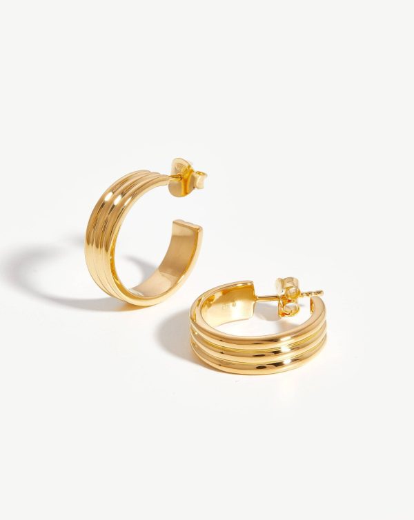 Ancien Hoop Earrings | 18ct Gold Vermeil Sale