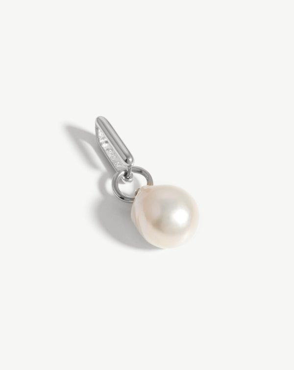 Baroque Pearl Single Ovate Earring | Sterling Silver Pearl Discount