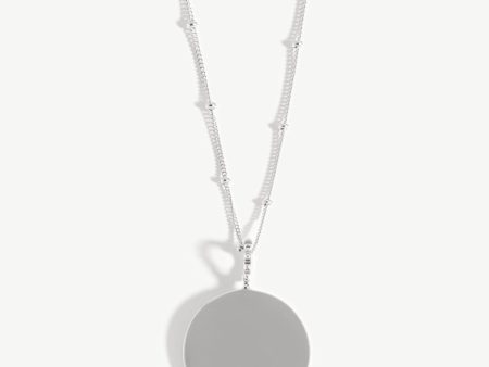 Engravable Large Round Disc Necklace Supply