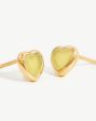 Jelly Heart Gemstone Stud Earrings For Discount