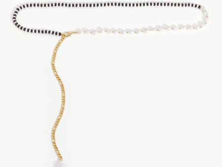 Baroque Pearl & Beaded Figaro Chain Belt Hot on Sale