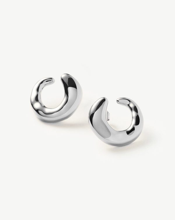 Molten Open Earrings | Sterling Silver For Discount