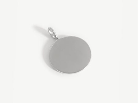 Engravable Large Round Disc Pendant Cheap