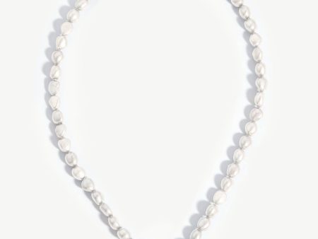 Baroque Pearl Claw T-Bar Necklace | 18ct Gold Vermeil Pearl For Discount