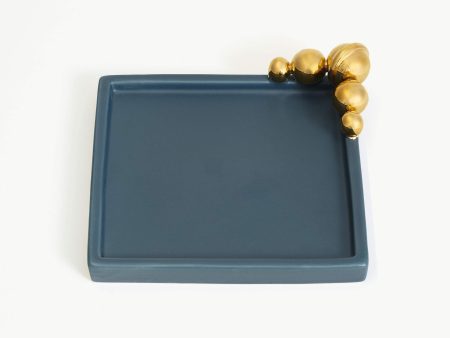 Spheres of Influence Ceramic Trinket Tray | Ceramic Blue Online now