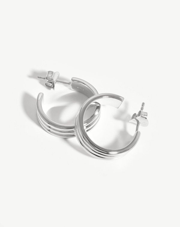 Ancien Hoop Earrings | Sterling Silver Online Sale