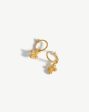 Lucy Williams Ridge Cross Charm Hoop Earrings Online Sale