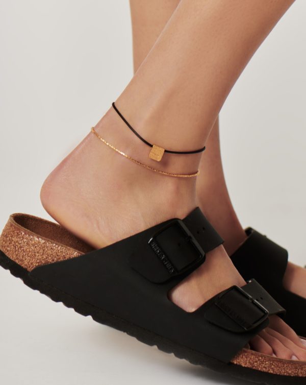 Lucy Williams Cobra Snake Chain Anklet |18ct Gold Plated Discount