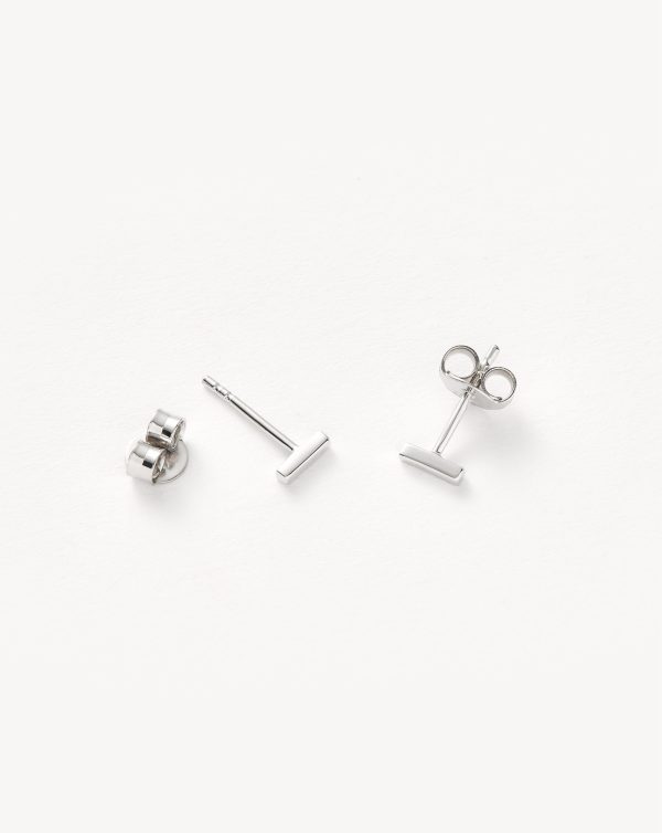 Bar Stud Earrings | Sterling Silver For Discount