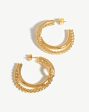 Large Reel Twine Hoop Earrings For Discount