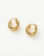 Lucy Williams Waffle Mini Hoop Earrings | 18ct Gold Vermeil on Sale