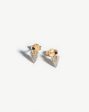 Harris Reed Fine Arrow Stud Earrings | 14ct Solid Gold Diamond Fashion