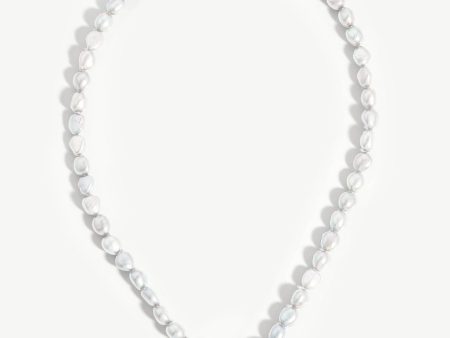 Baroque Pearl Claw T-Bar Necklace | Sterling Silver Pearl For Discount