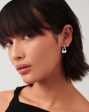 Hera Mini Charm Hoop Earrings | Silver Plated on Sale